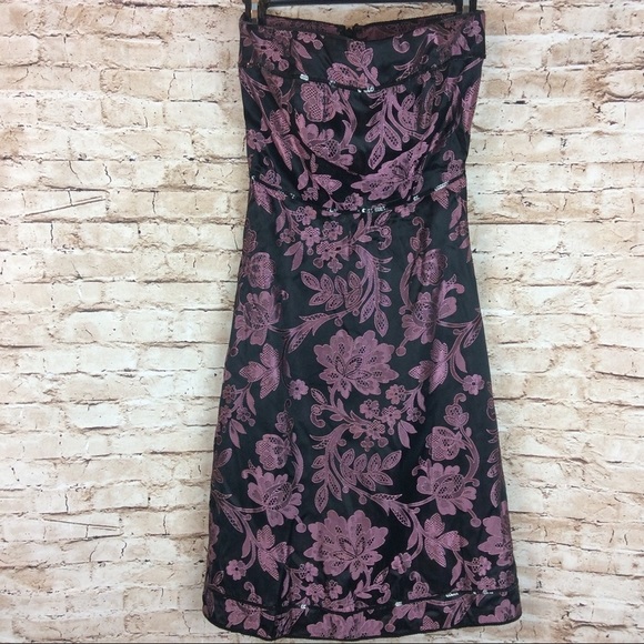 Molly New York Dresses & Skirts - Molly New York Floral Strapless Occasion Dress 2
